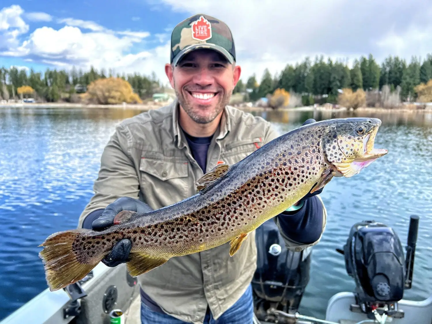 Transport your taste buds to the wilds of beautiful and breathtaking, Northern Michigan with Live Fire Republic's grilled brown trout with roasted pine nut pesto!