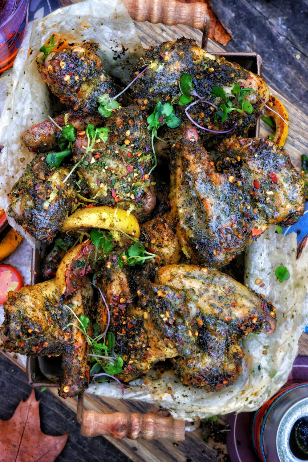 ArgentineanInspired Smoked Chimichurri Chicken Wings