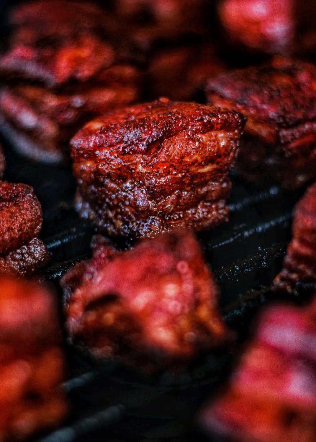 Simply incredible, pillowy, sweet, smoky and savory cherry-chipotle pork belly burnt ends!
