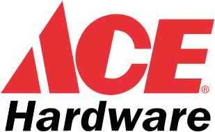 Ace Hardware logo in bold red and black text, showcasing a leading retail franchise for hardware and home improvement.